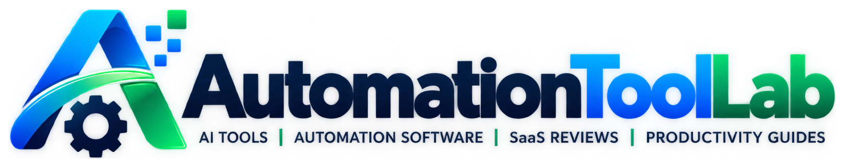 AutomationToolLab logo for AI tools, automation software, SaaS reviews, and productivity guides
