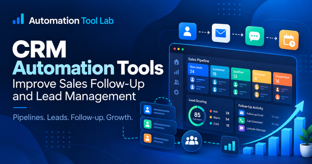 CRM automation tools for sales follow-up and lead management